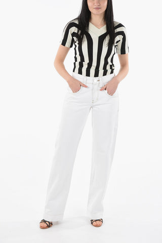 Visible Stitching Oversized Jeans 23cm