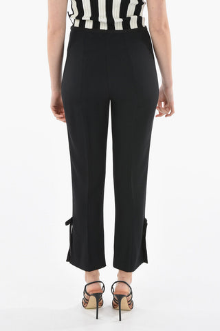 High Waisted Pants With Ankle Slits