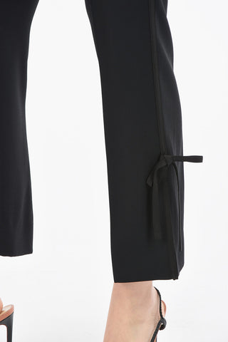 High Waisted Pants With Ankle Slits