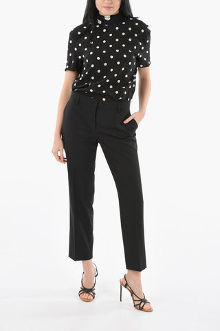 Pantaloni Slim in Lana