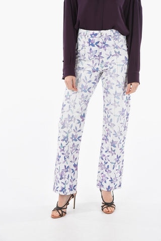 Floral-printed NADEGE Boyfriend Jeans