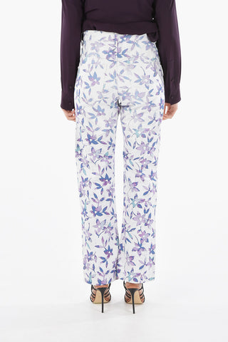 Floral-printed NADEGE Boyfriend Jeans