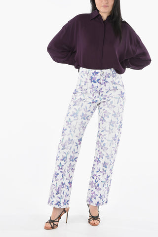 Floral-printed NADEGE Boyfriend Jeans