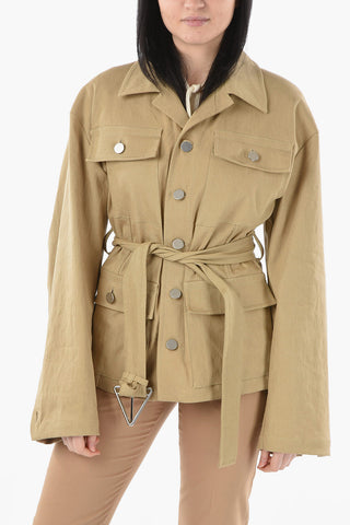 Flax Safari Jacket with Belt