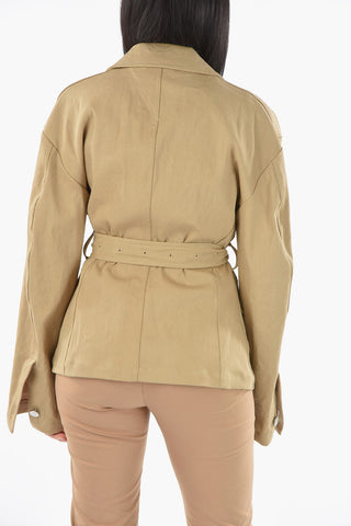 Flax Safari Jacket with Belt