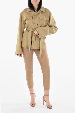 Flax Safari Jacket with Belt