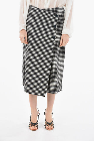 Vichy Checked Wrap GIPSY Skirt