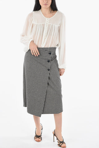 Vichy Checked Wrap GIPSY Skirt