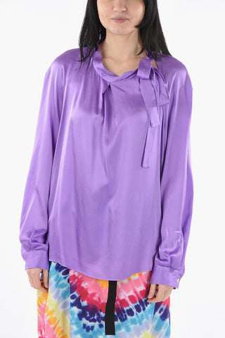 Blusa BRUNA in Seta a Tinta Unita