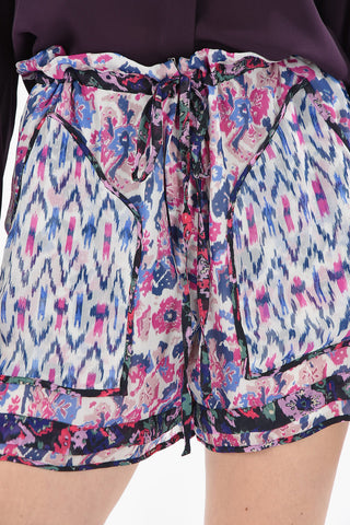 ETOILE Floral Patterned Crepe-viscose RIOLMY Shorts