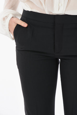 Stretched Virgin-wool Tailored Pants