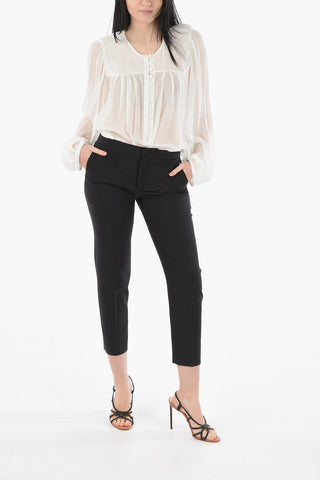 Stretched Virgin-wool Tailored Pants