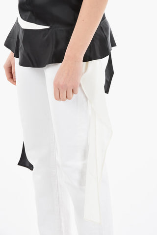 Adjustable Spaghetti Strap Asymmetrical Top