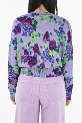 Floral Patterned Cotton Cardigan