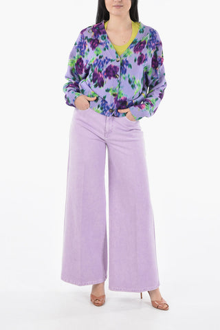 Floral Patterned Cotton Cardigan