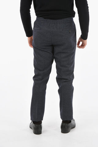 Single Pleat LIGHT Pants with Drawstring on the Waist