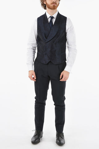 CC COLLECTION Embroidered Waistcoat CERIM. RESET with Hidden Closure