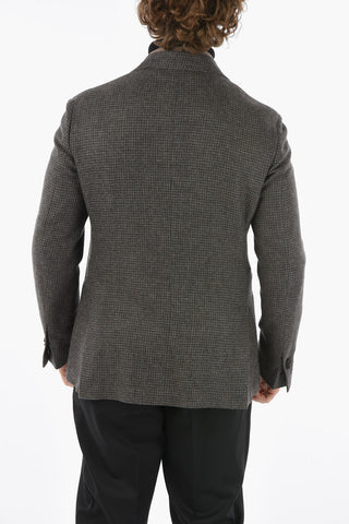 Cashmere Half-Lined Tattersall SPORTSWEAR Balzer with Chest Piece