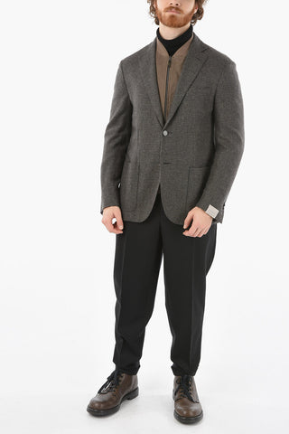 Cashmere Half-Lined Tattersall SPORTSWEAR Balzer with Chest Piece