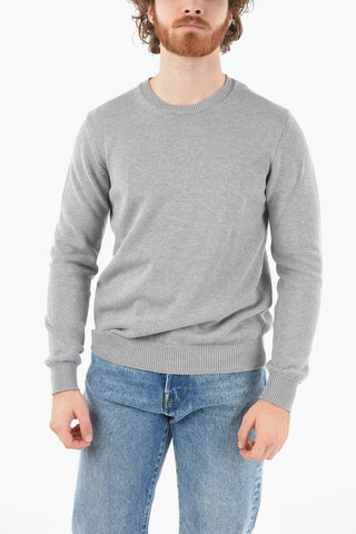 Solid Color Crew-neck Sweater