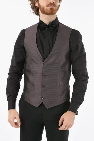 Patterned Silk Waistcoat CERIM. ACADEMY