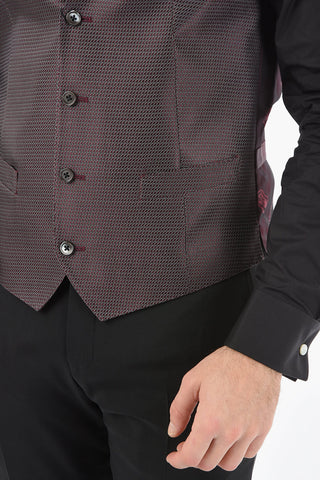 Patterned Silk Waistcoat CERIM. ACADEMY