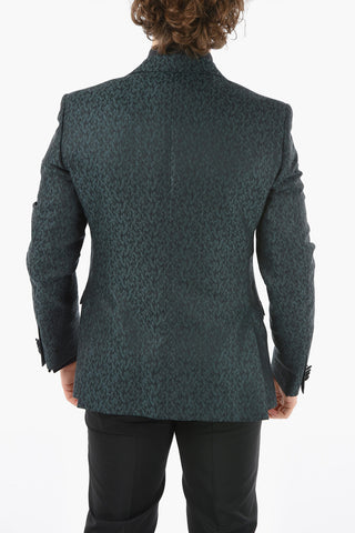 CC COLLECTION side vents peak lapel CERIMONIA RESET 1-button blazer