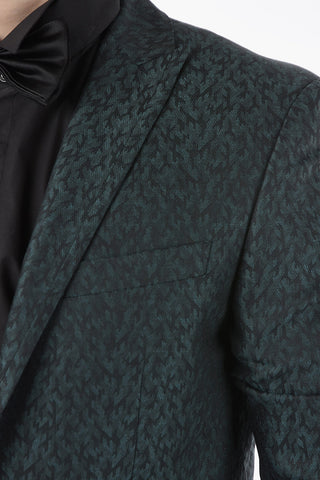 CC COLLECTION side vents peak lapel CERIMONIA RESET 1-button blazer