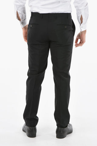 mohair and virgin wool ACADEMY CERIMONIA jetted pocket Elegant pants