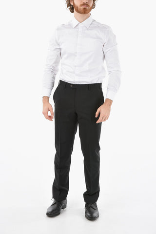 mohair and virgin wool ACADEMY CERIMONIA jetted pocket Elegant pants