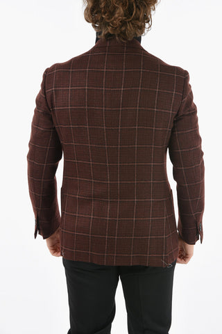 Giacca LEADER SOFT Semifoderata Motivo Windowpane Check
