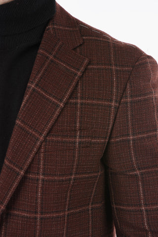 Giacca LEADER SOFT Semifoderata Motivo Windowpane Check