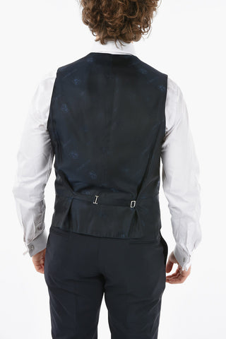 Plant Motif Silk ACADEMY CERIMONIA Waistcoat