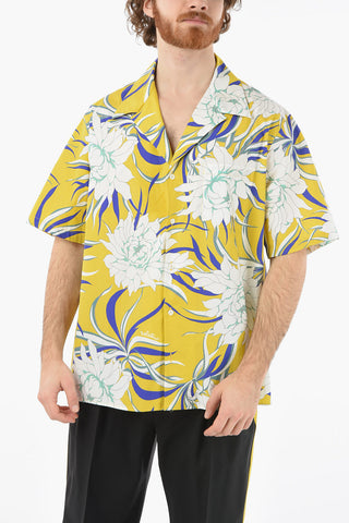 Short sleeved PEONIES Printed Shirt