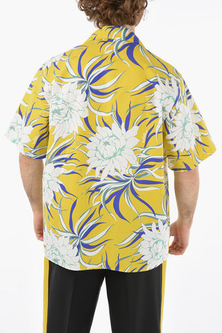 Short sleeved PEONIES Printed Shirt
