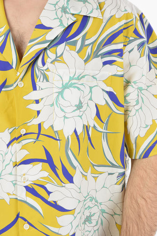 Short sleeved PEONIES Printed Shirt