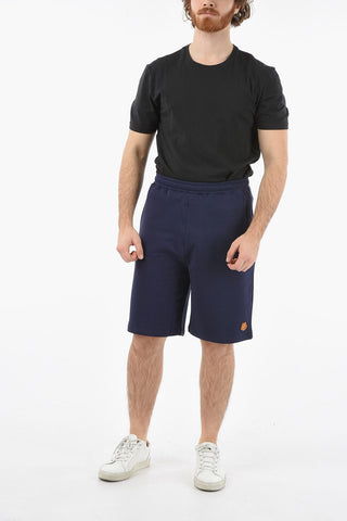 Shorts In Cotone Garzato Con Coulisse