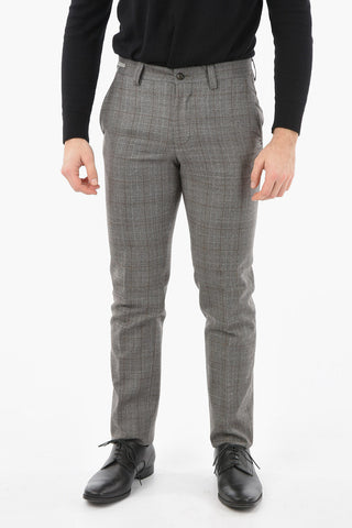 Pantaloni LIGHT con Fantasia a Quadri