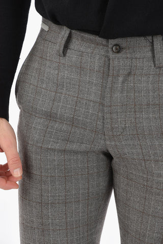Pantaloni LIGHT con Fantasia a Quadri