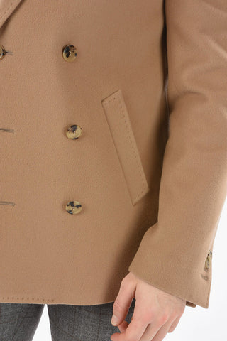 Cappotto Foderato Doppiopetto con Revers a Lancia