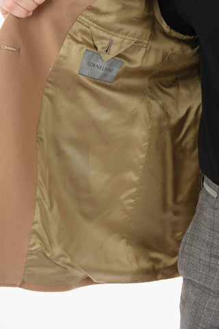 Cappotto Foderato Doppiopetto con Revers a Lancia