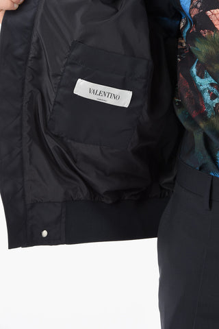 Printed DRAGON GARDEN Bomber Jacket