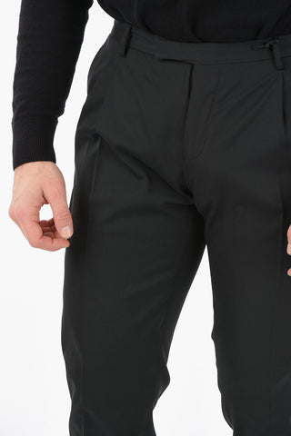 CC COLLECTION Pantaloni Foderati con Gancetti e Pinces