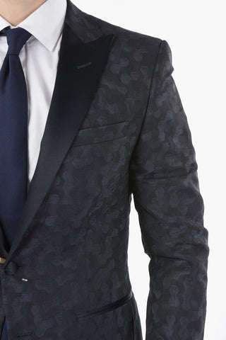 CC COLLECTION side vents peak lapel CERIMONIA RESET tuxedo jacket