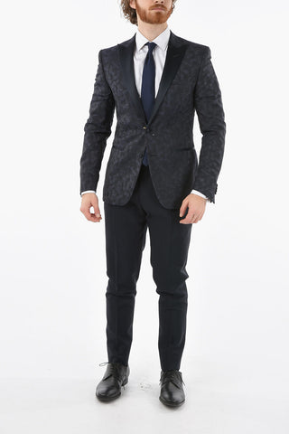 CC COLLECTION side vents peak lapel CERIMONIA RESET tuxedo jacket