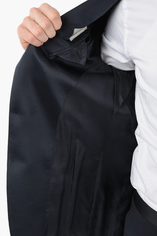CC COLLECTION side vents peak lapel CERIMONIA RESET tuxedo jacket