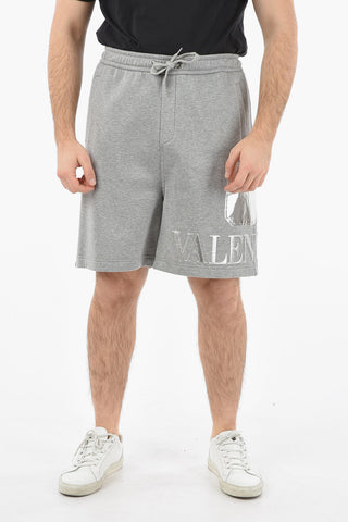 Cotton Shorts With Metallic Pocket