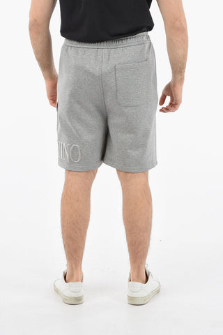 Cotton Shorts With Metallic Pocket