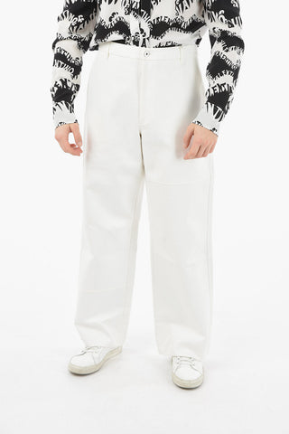 Solid Color Loose Fit Pants