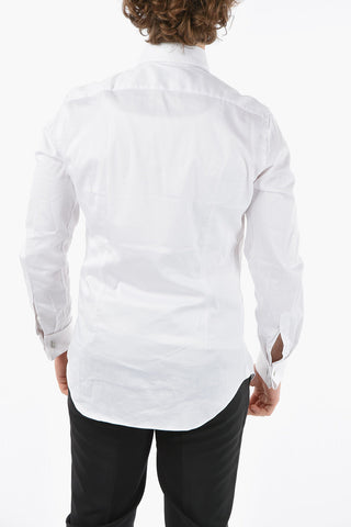 CC COLLECTION Hidden Closure Shirt With Cufflinks